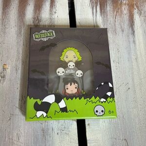 Beetlejuice Limited Edition Metal Pin Set Collectible NWT